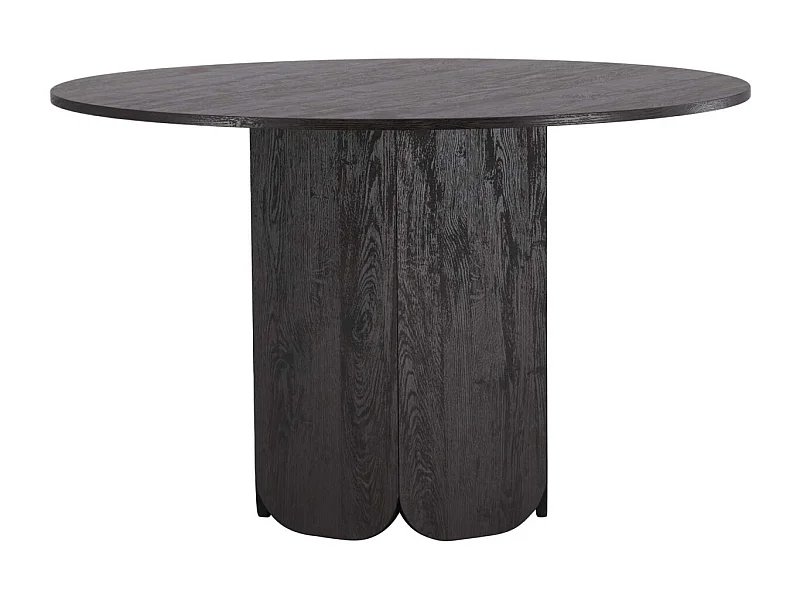 Table à Manger Ronde "Tekla" 120cm Noir