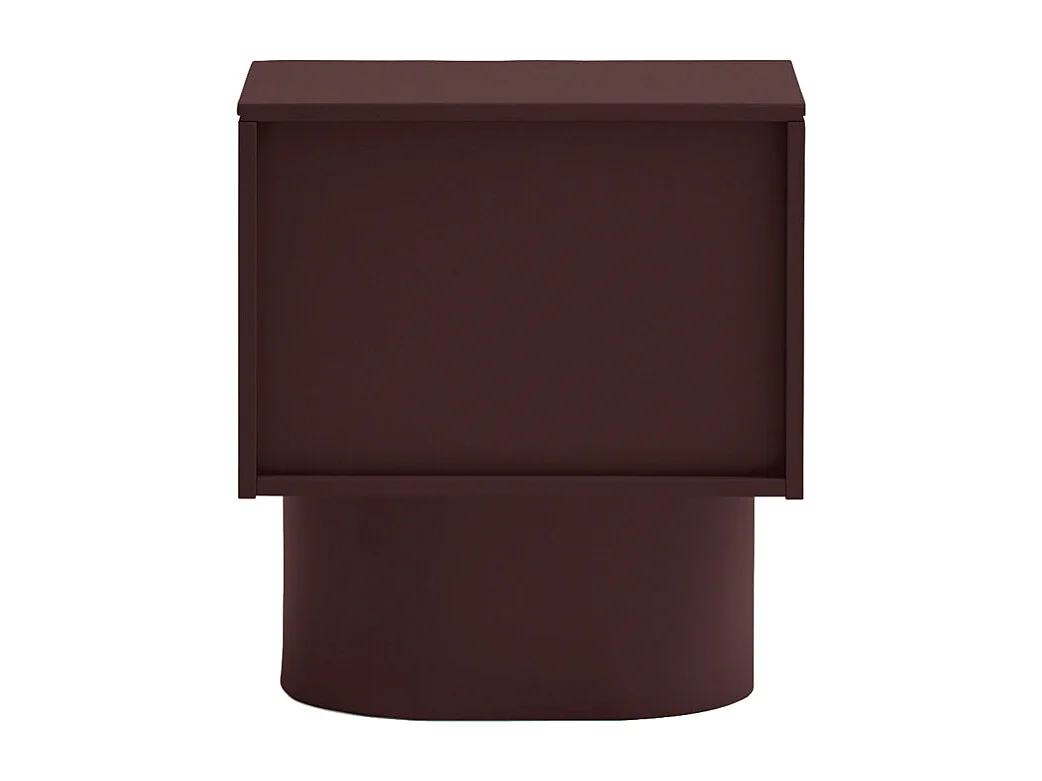 Totem - Table de chevet 2 tiroirs en bois - Bordeaux