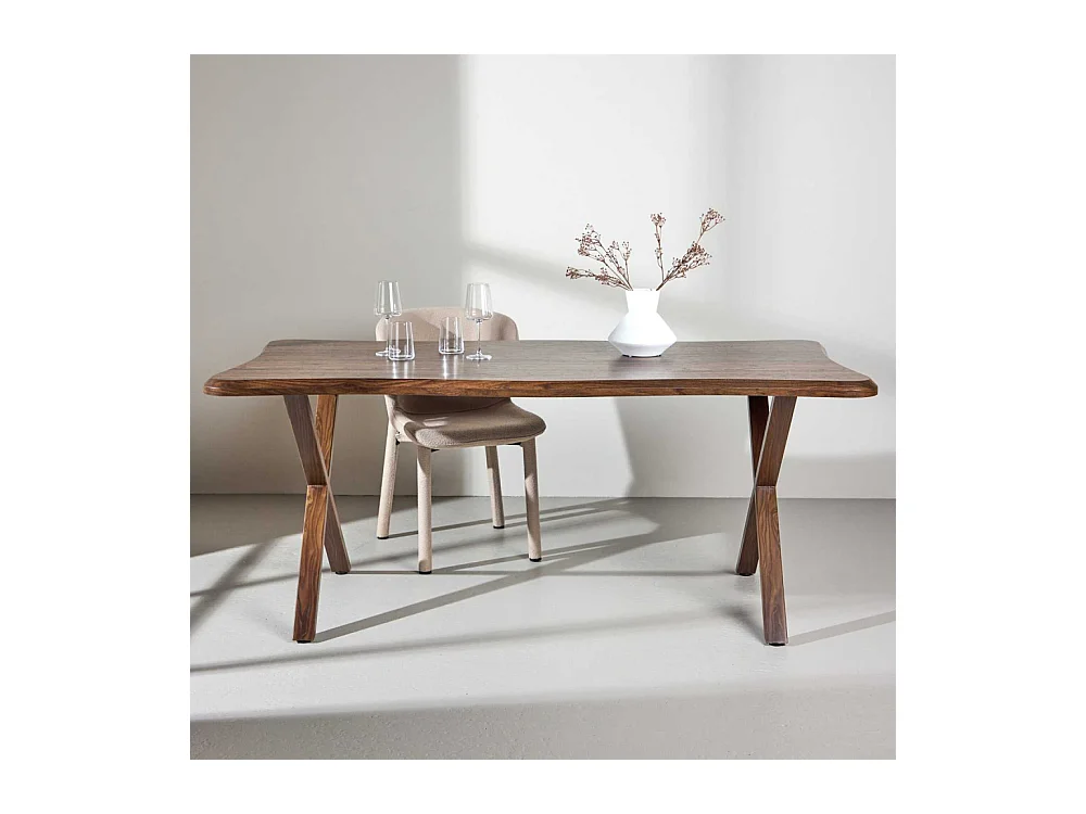 Table à Manger Organique "Fiona" 180cm Noyer