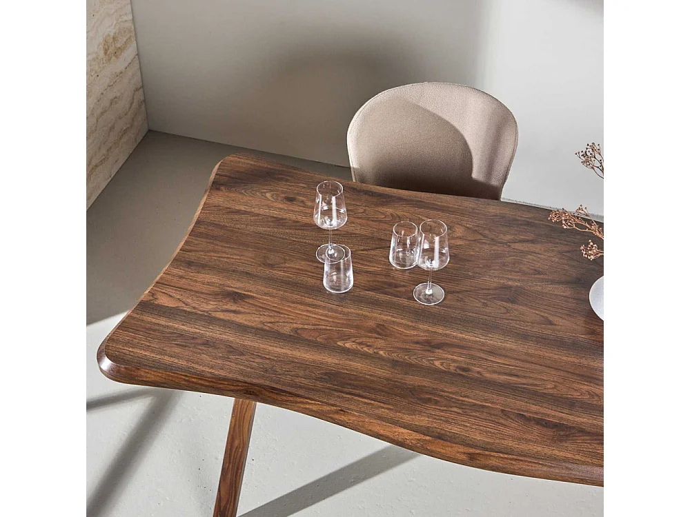 Table à Manger Organique "Fiona" 180cm Noyer