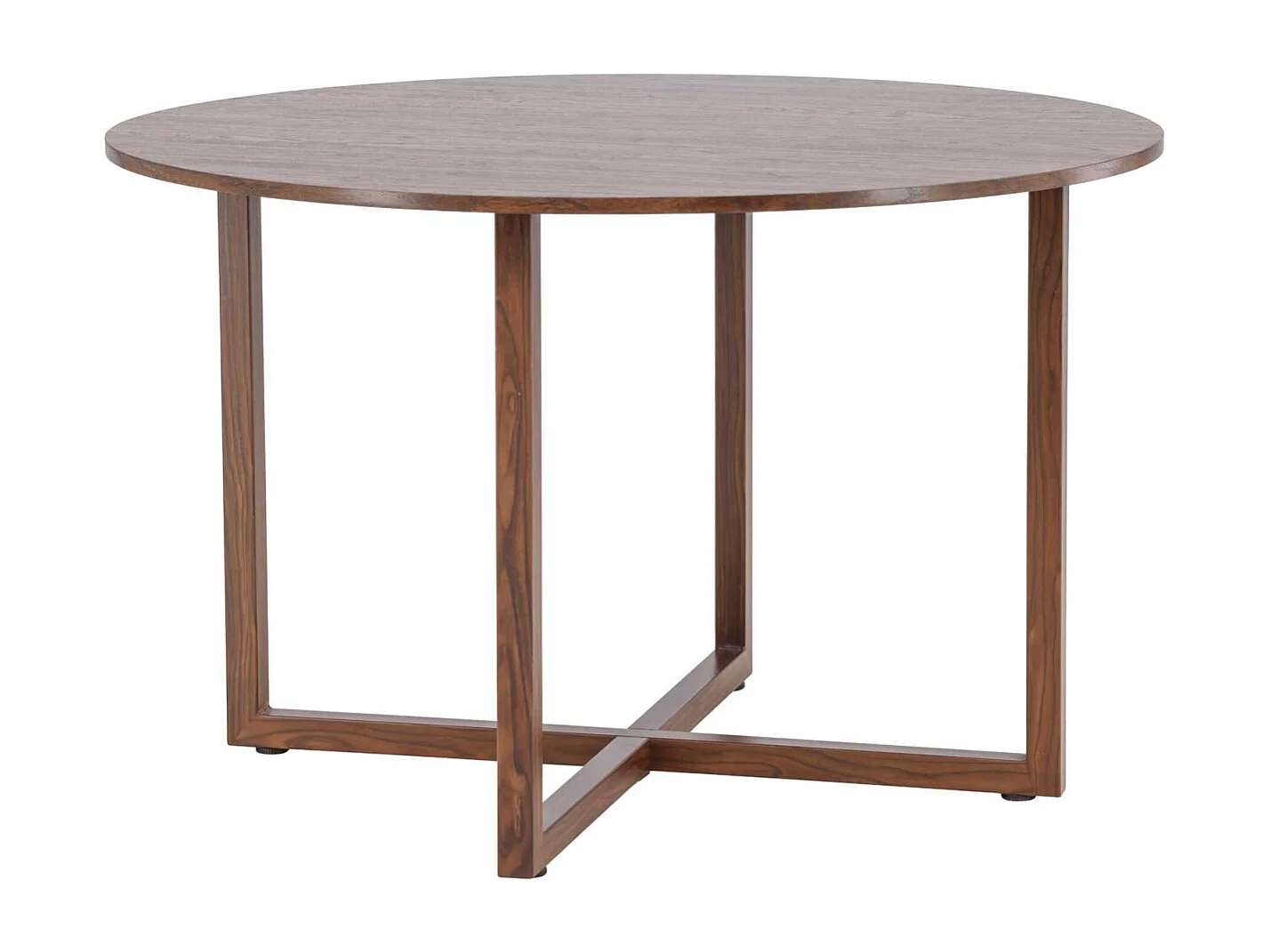 Table à Manger Ronde "Durango" 120cm Noyer