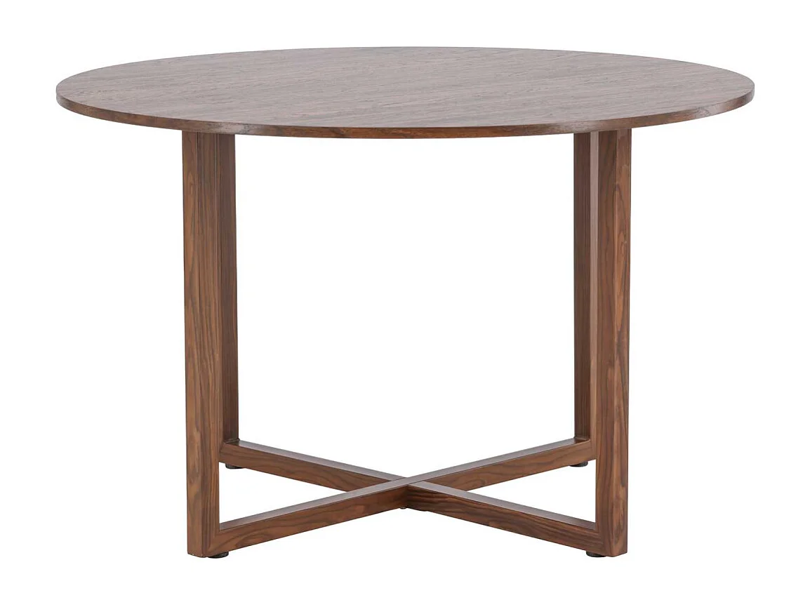 Table à Manger Ronde "Durango" 120cm Noyer