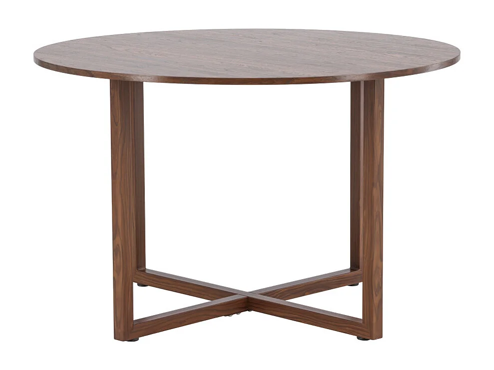 Table à Manger Ronde "Durango" 120cm Noyer
