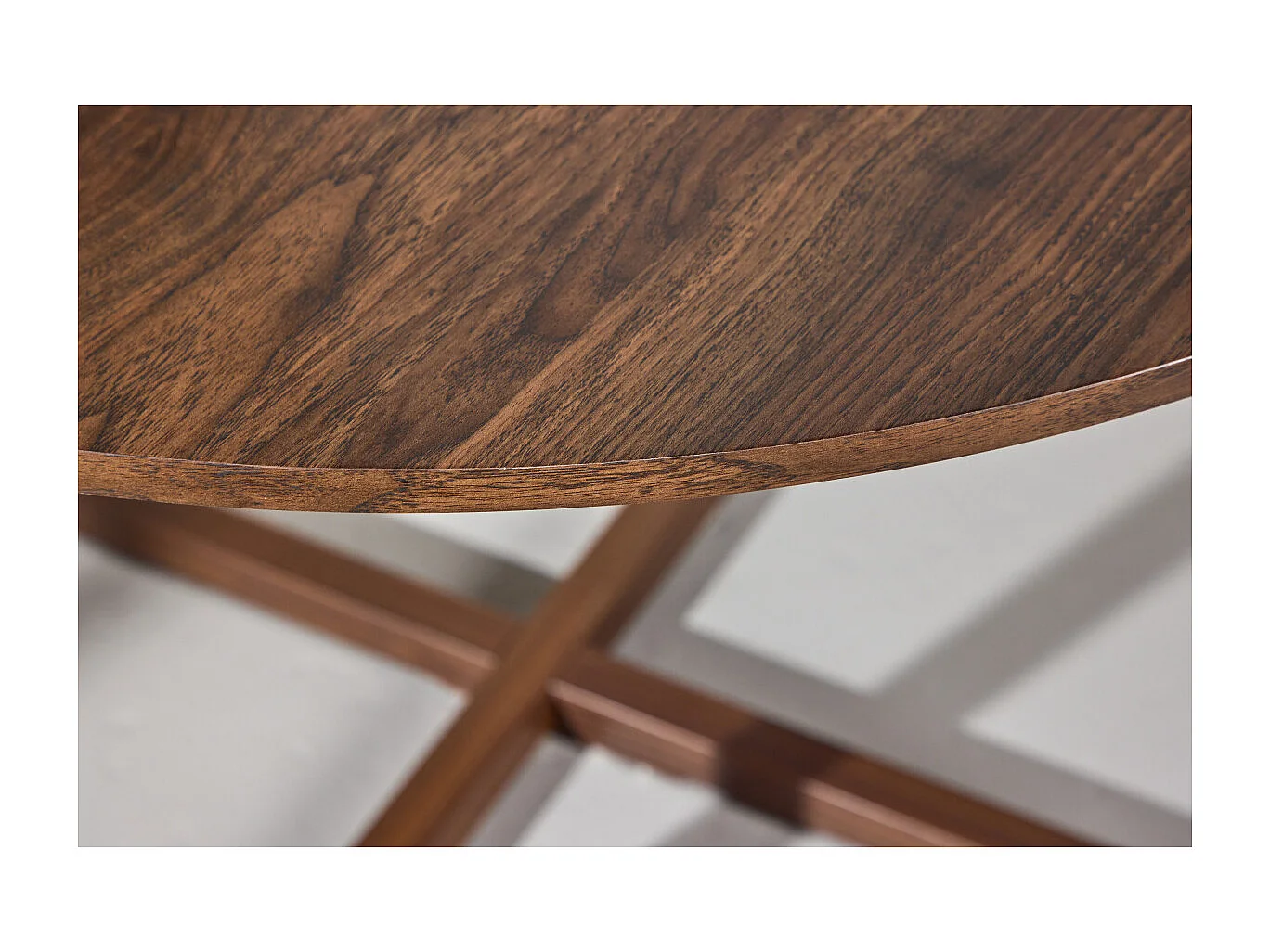 Table à Manger Ronde "Durango" 120cm Noyer