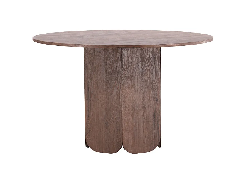 Table à Manger Ronde "Tekla" 120cm Marron
