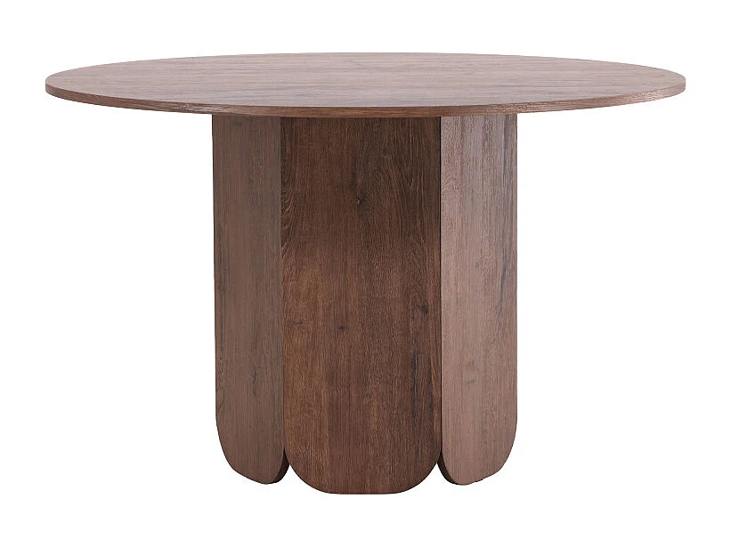 Table à Manger Ronde "Tekla" 120cm Marron