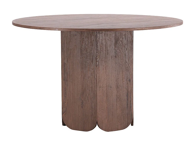 Table à Manger Ronde "Tekla" 120cm Marron