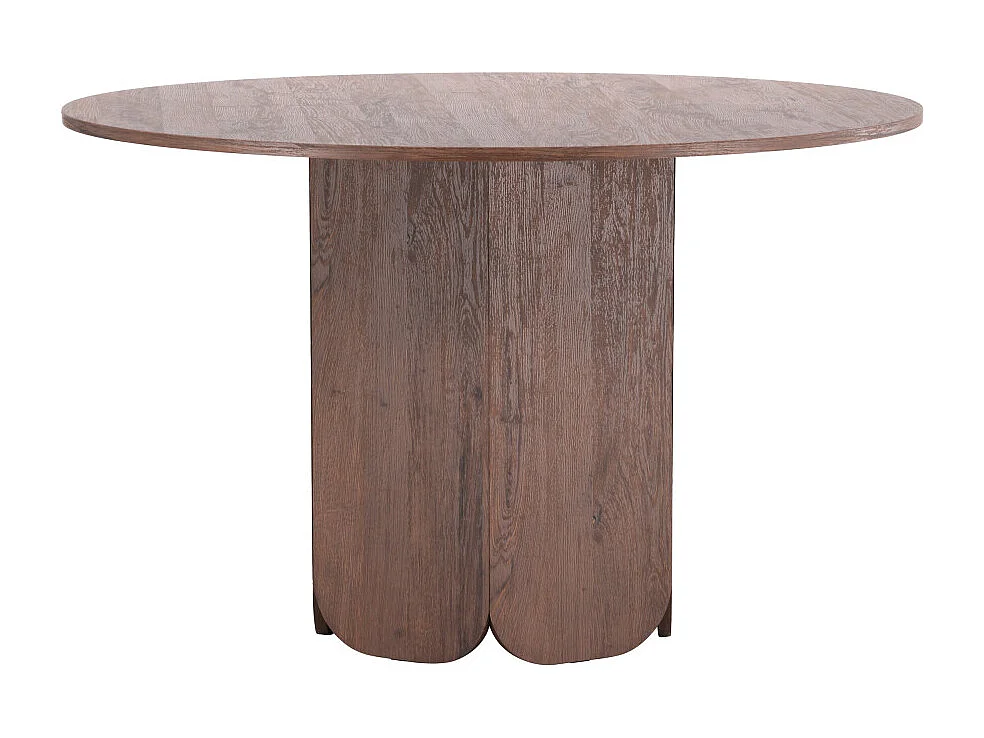 Table à Manger Ronde "Tekla" 120cm Marron