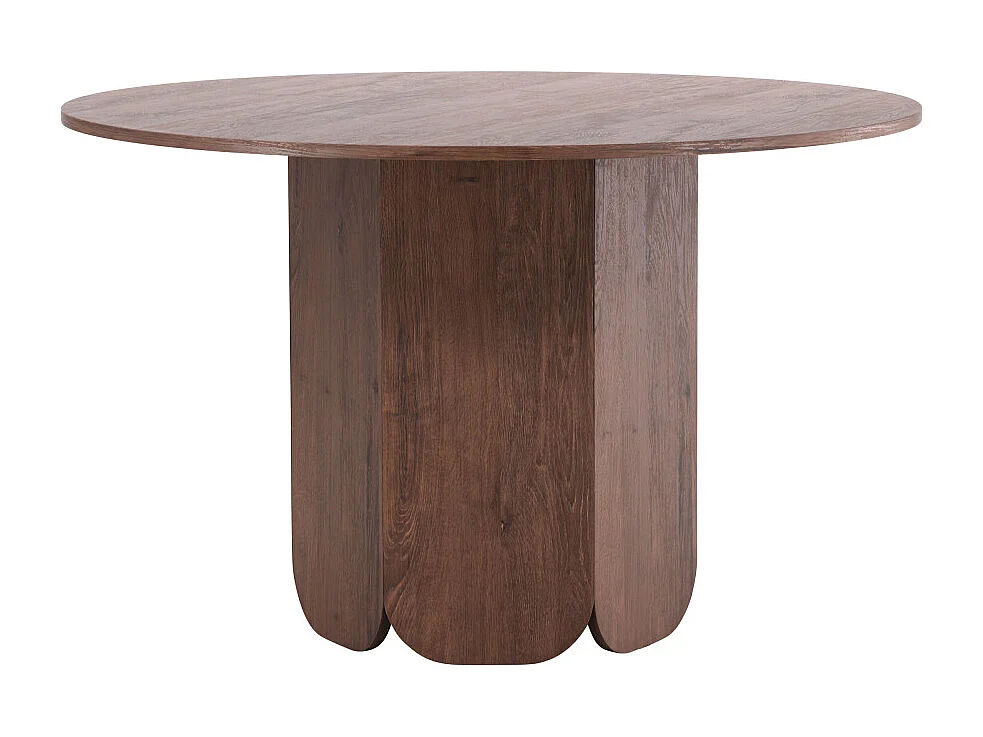 Table à Manger Ronde "Tekla" 120cm Marron