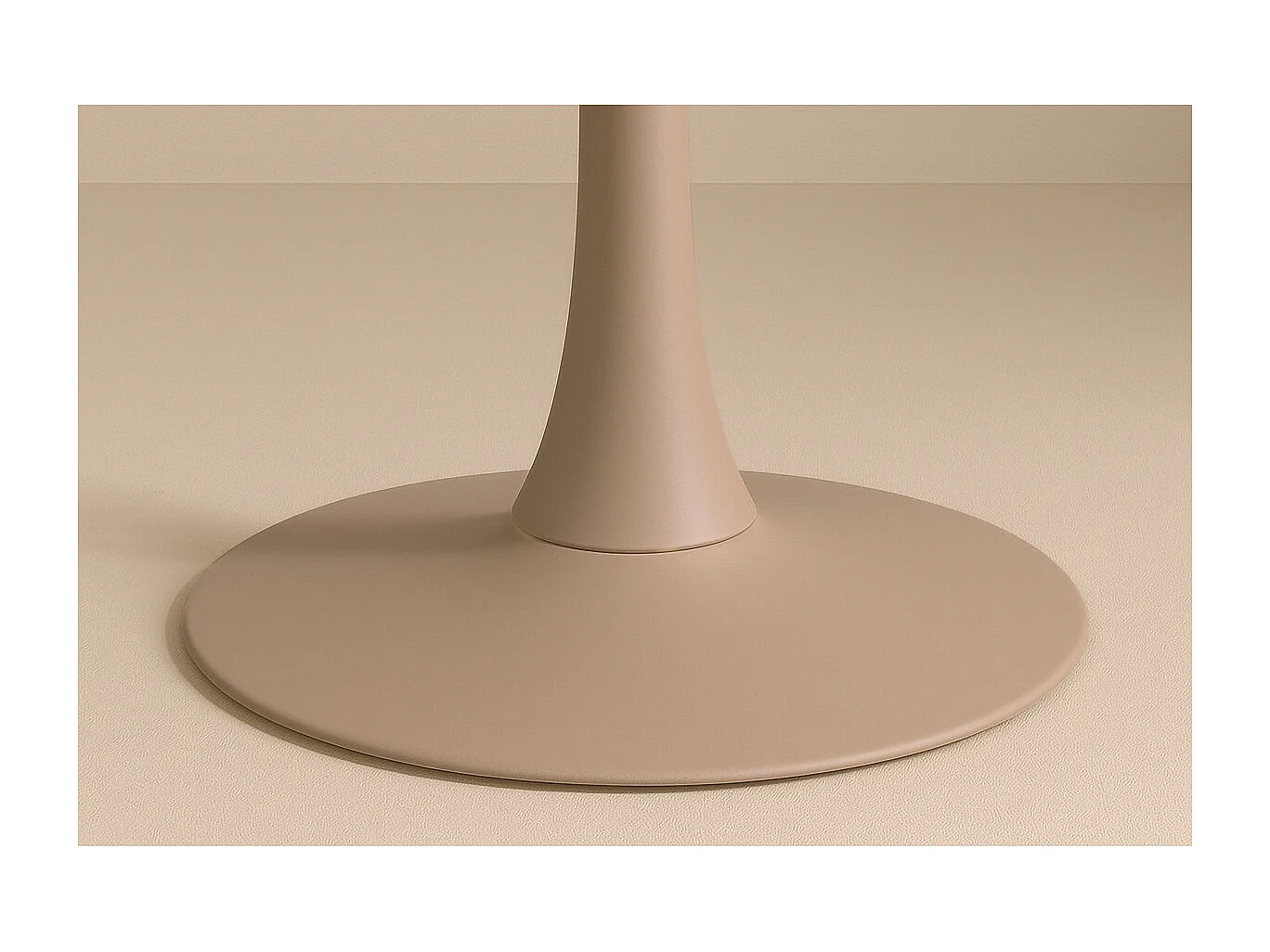 Table à Manger Ronde "Glade" 100cm Beige