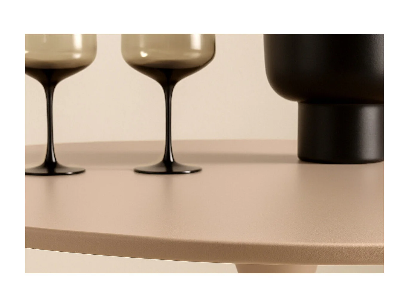 Table à Manger Ronde "Glade" 100cm Beige