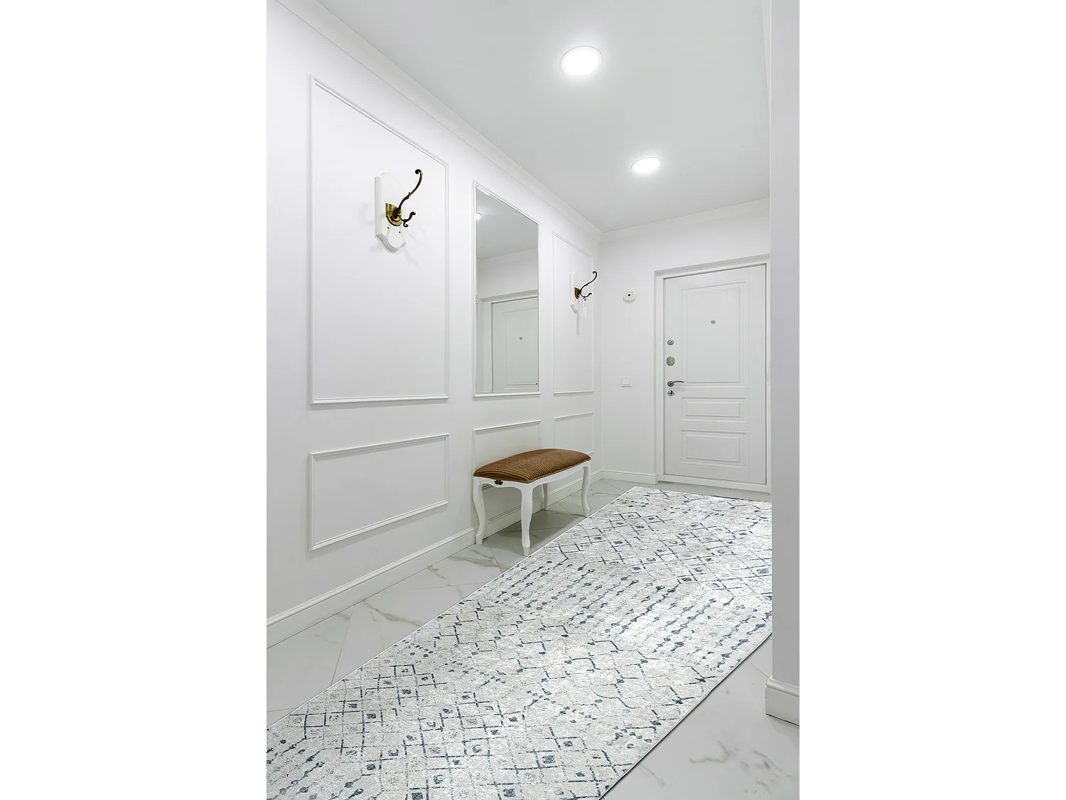 PASSATOIA gommata LOTUS OASIS 43570 Boho beige lavabile 80x930 cm