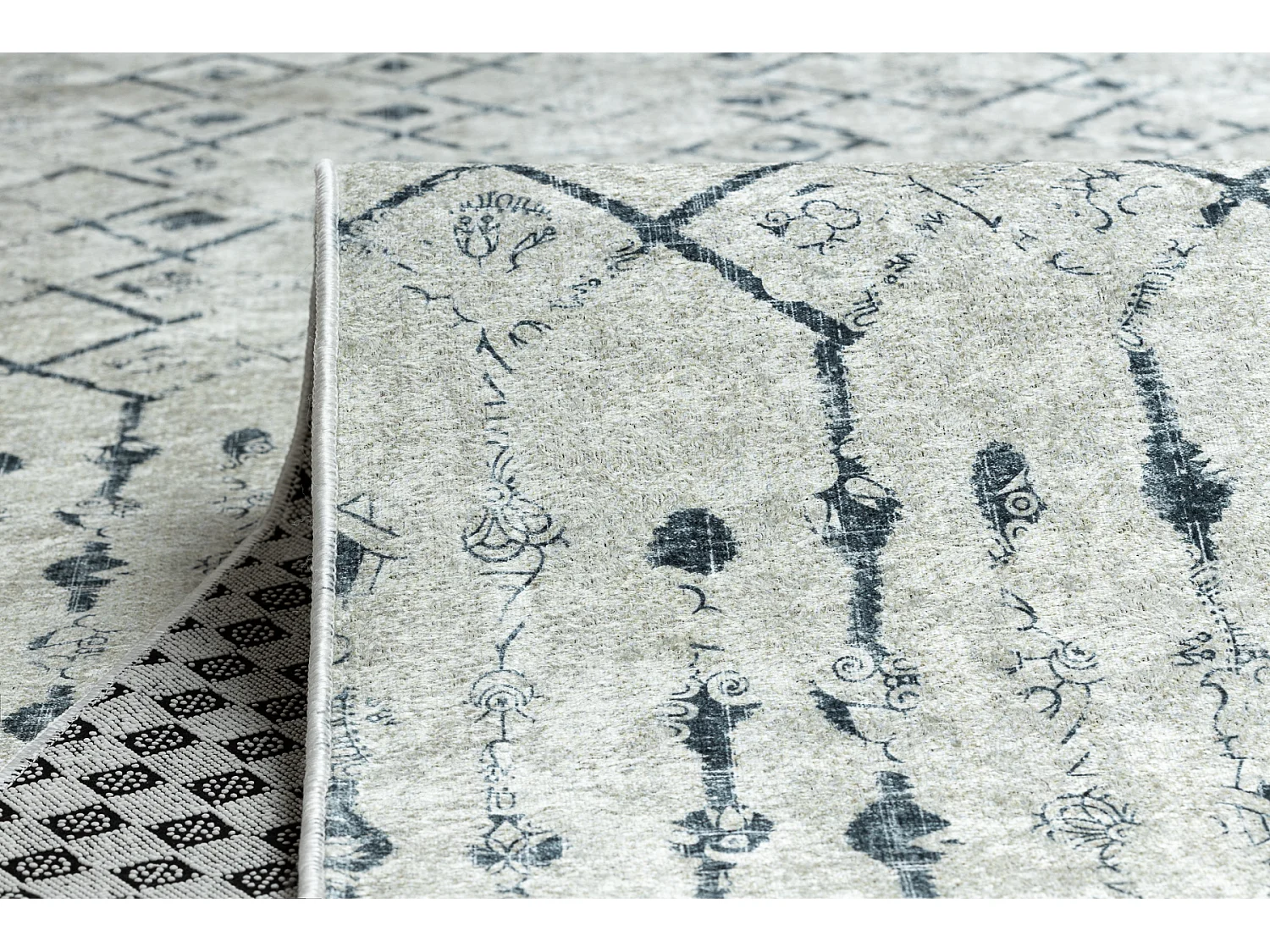 Läufer Antirutsch LOTUS OASIS 43570 Boho beige ZUM WASCHEN 80x780 cm