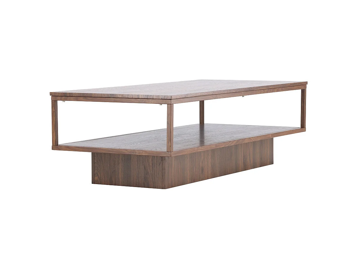 Table Basse Design "Maglehem" 130cm Marron