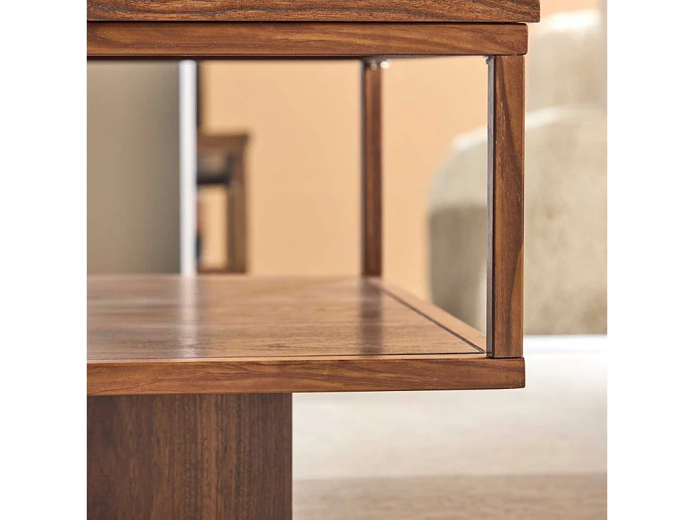 Table Basse Design "Maglehem" 130cm Marron