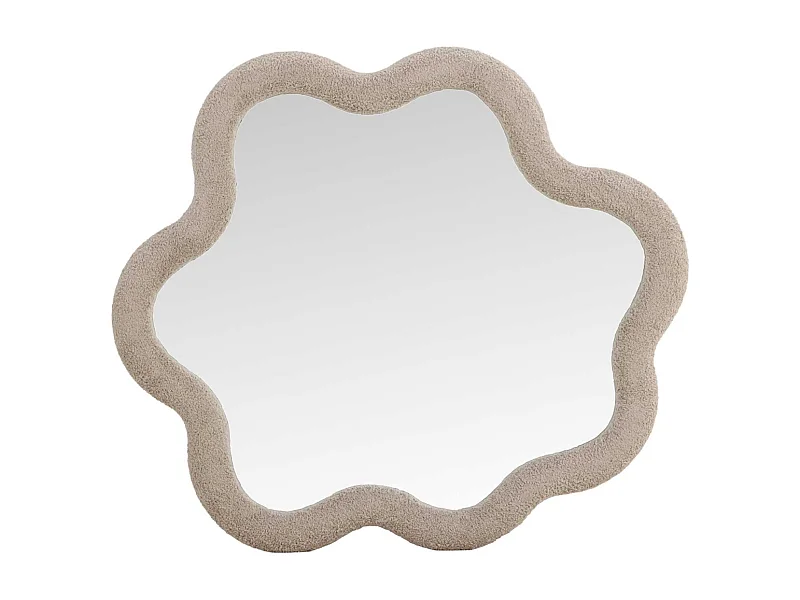 Miroir Mural Ondulé "Kungsbacka" 70cm Beige