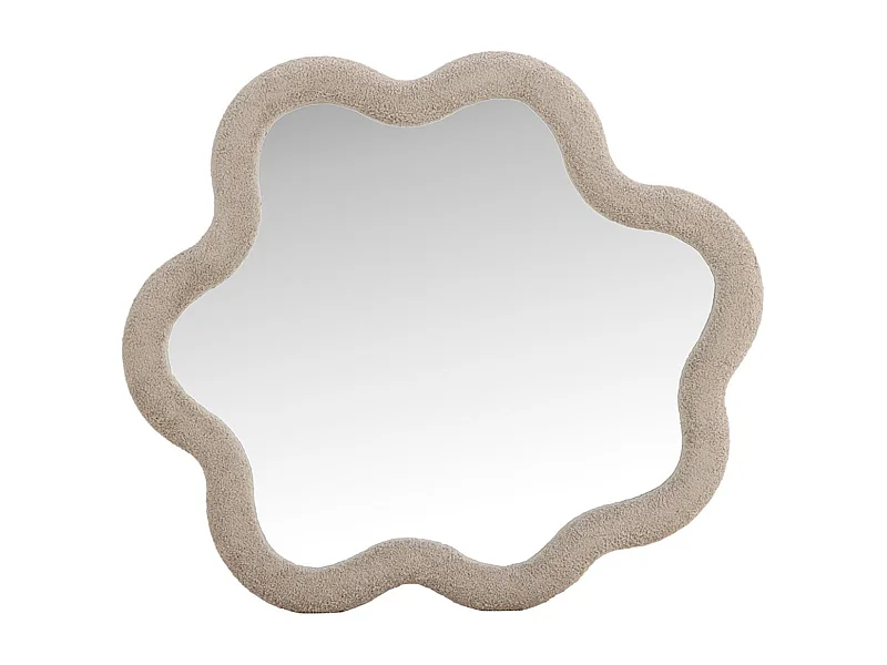 Miroir Mural Ondulé "Kungsbacka" 70cm Beige