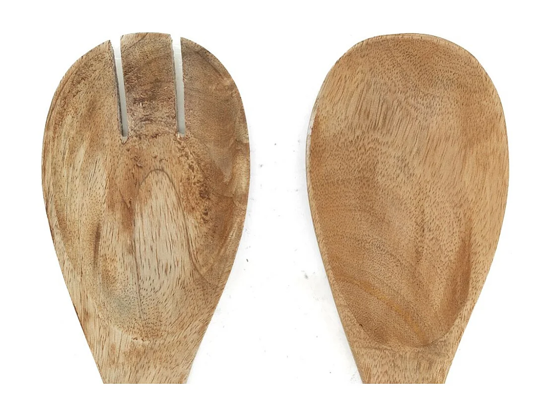 Paire de Couverts à Salade en Manguier et Résine Décor Citron | Aubry Gaspard