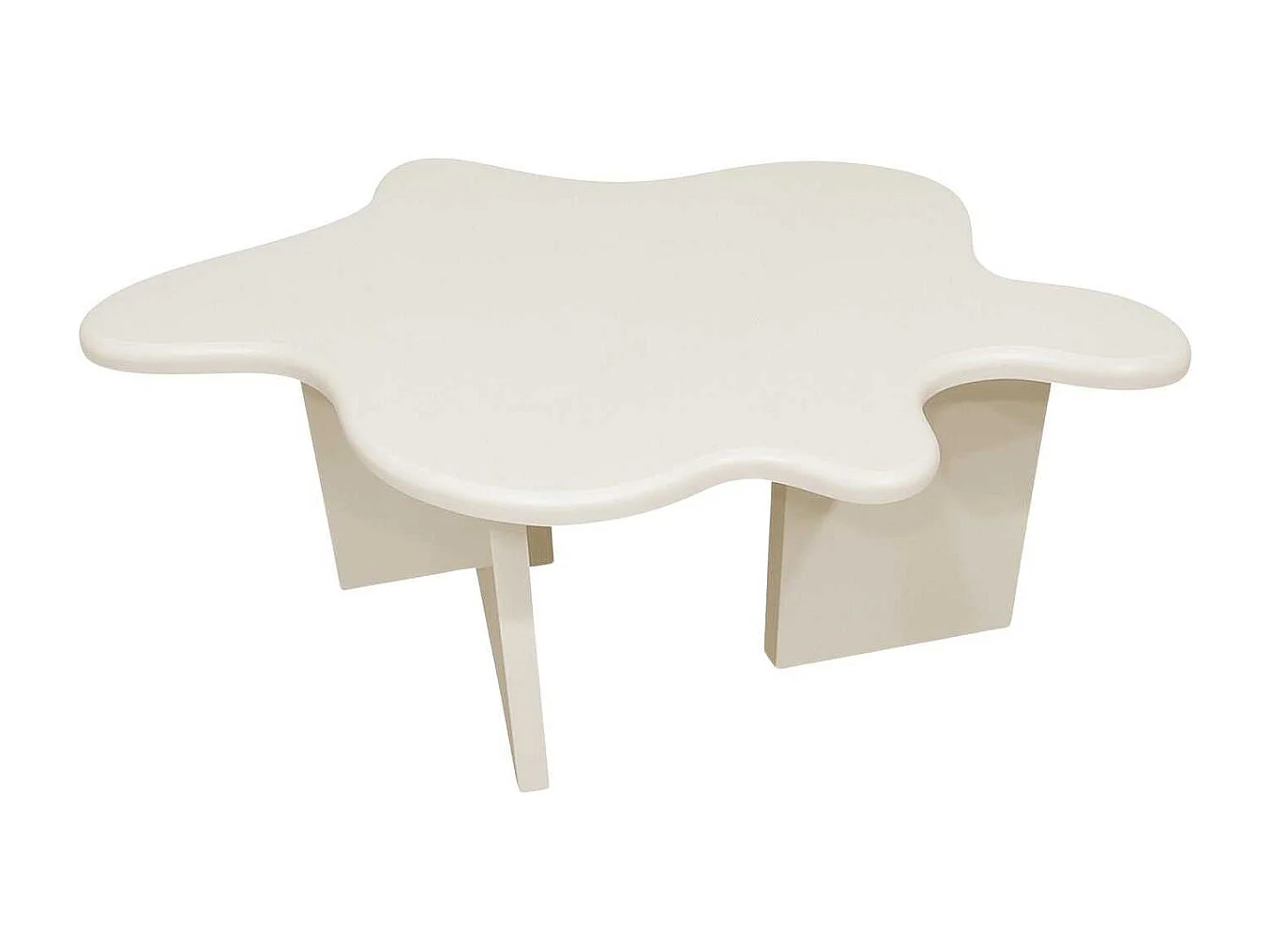 Table Basse Design "Flower" 116cm Beige