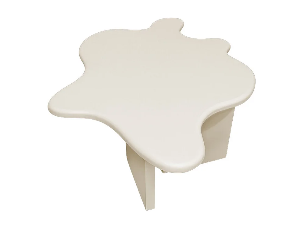 Table Basse Design "Flower" 116cm Beige
