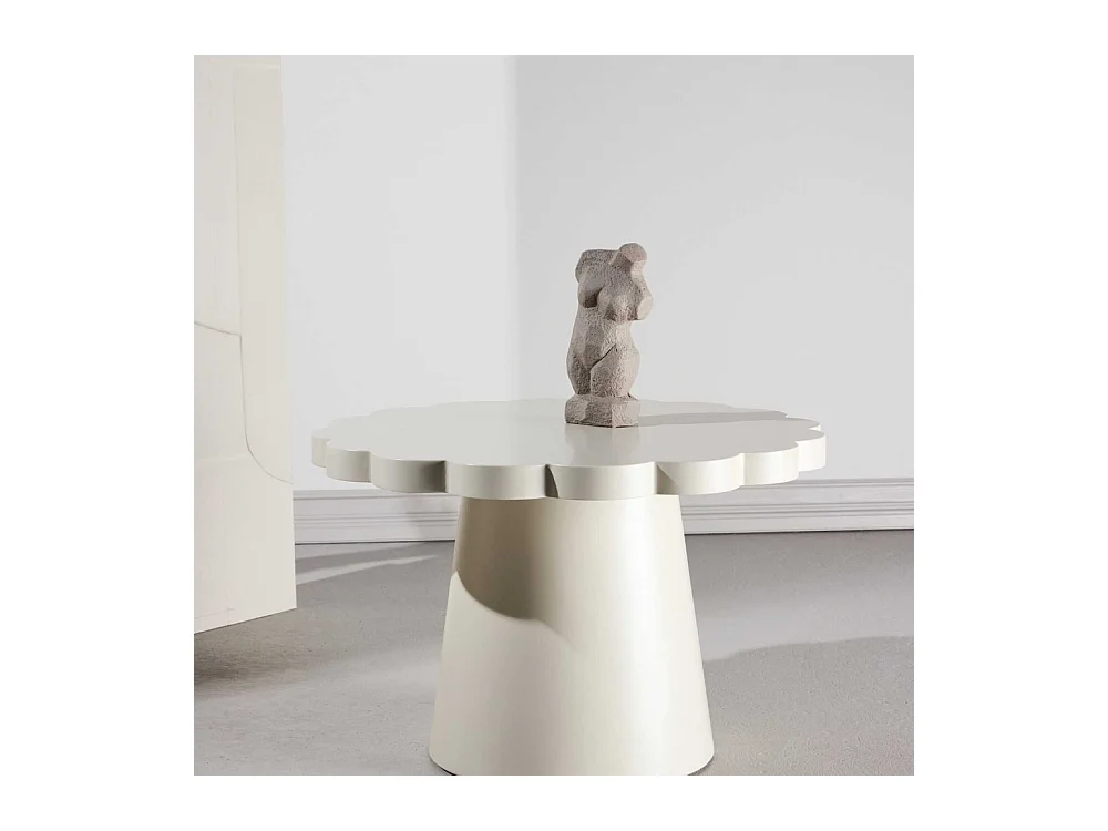 Table Basse Design "Krull" 70cm Beige