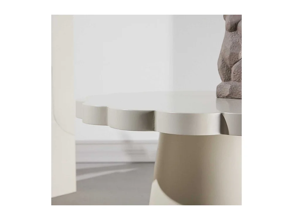 Table Basse Design "Krull" 70cm Beige