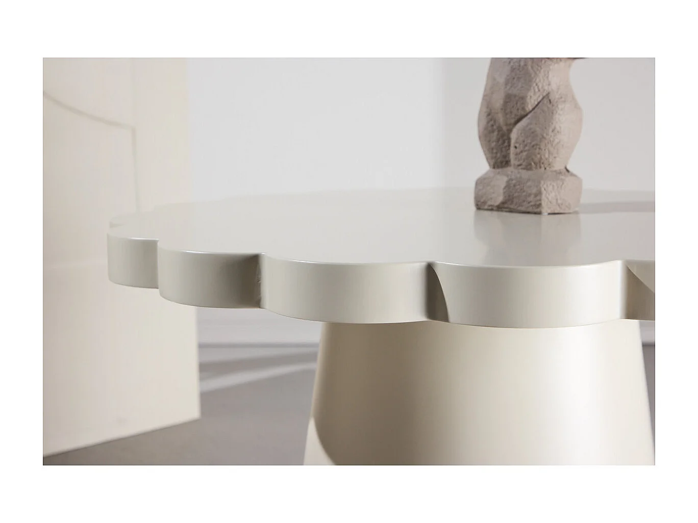 Table Basse Design "Krull" 70cm Beige