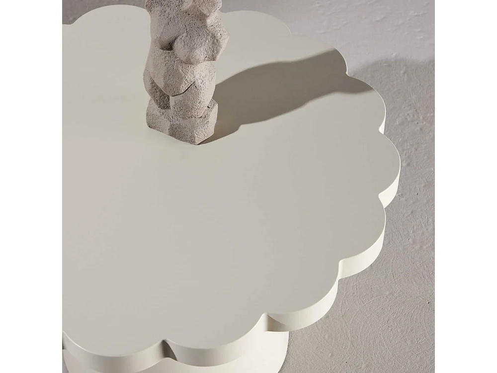 Table Basse Design "Krull" 70cm Beige