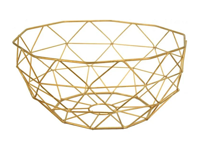 Corbeille en métal doré ajouré | Aubry Gaspard