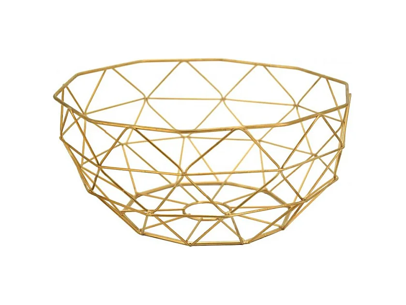 Corbeille en métal doré ajouré | Aubry Gaspard