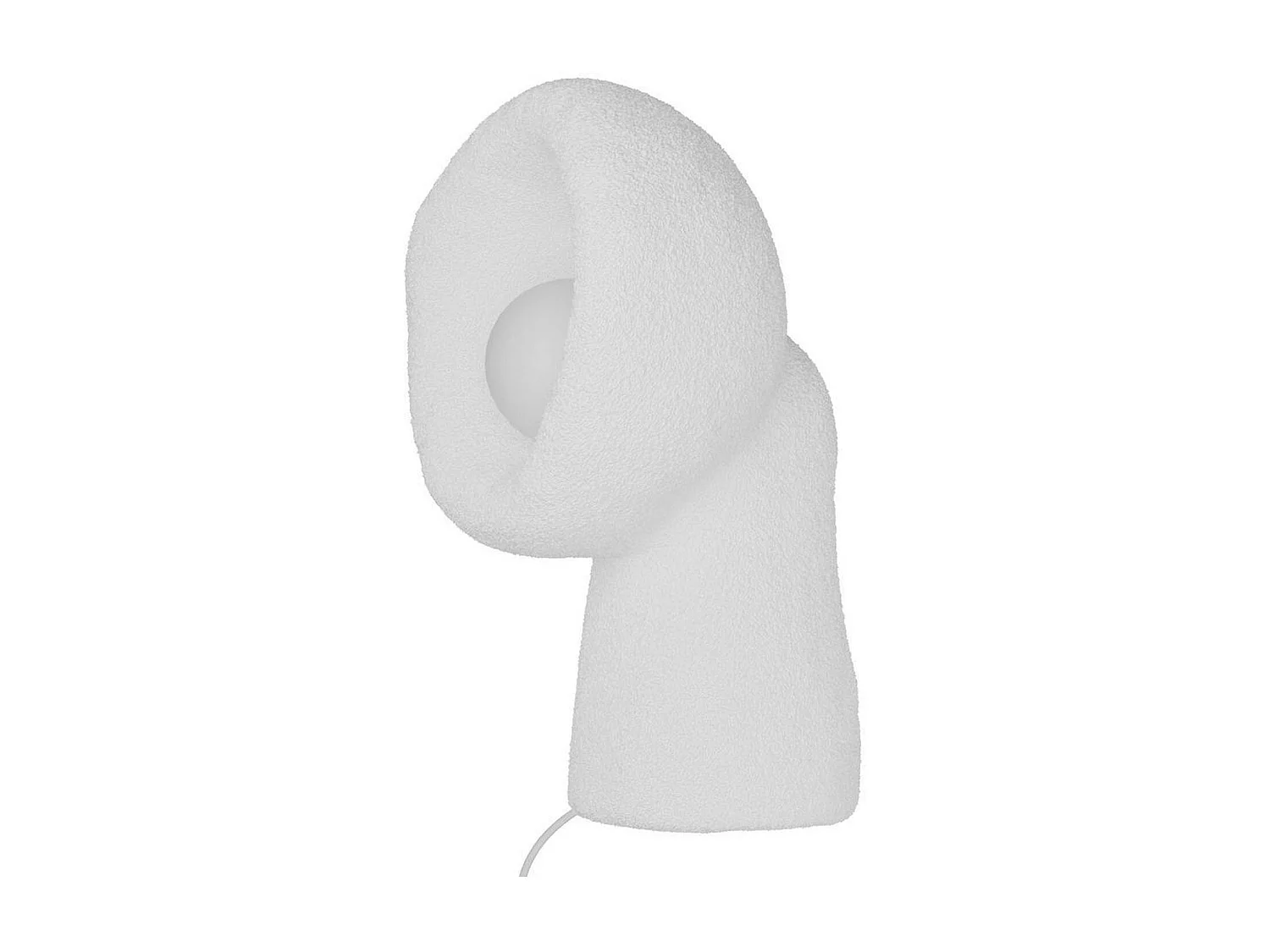 Lampe à poser design blanche, style wabi-sabi NOXIS