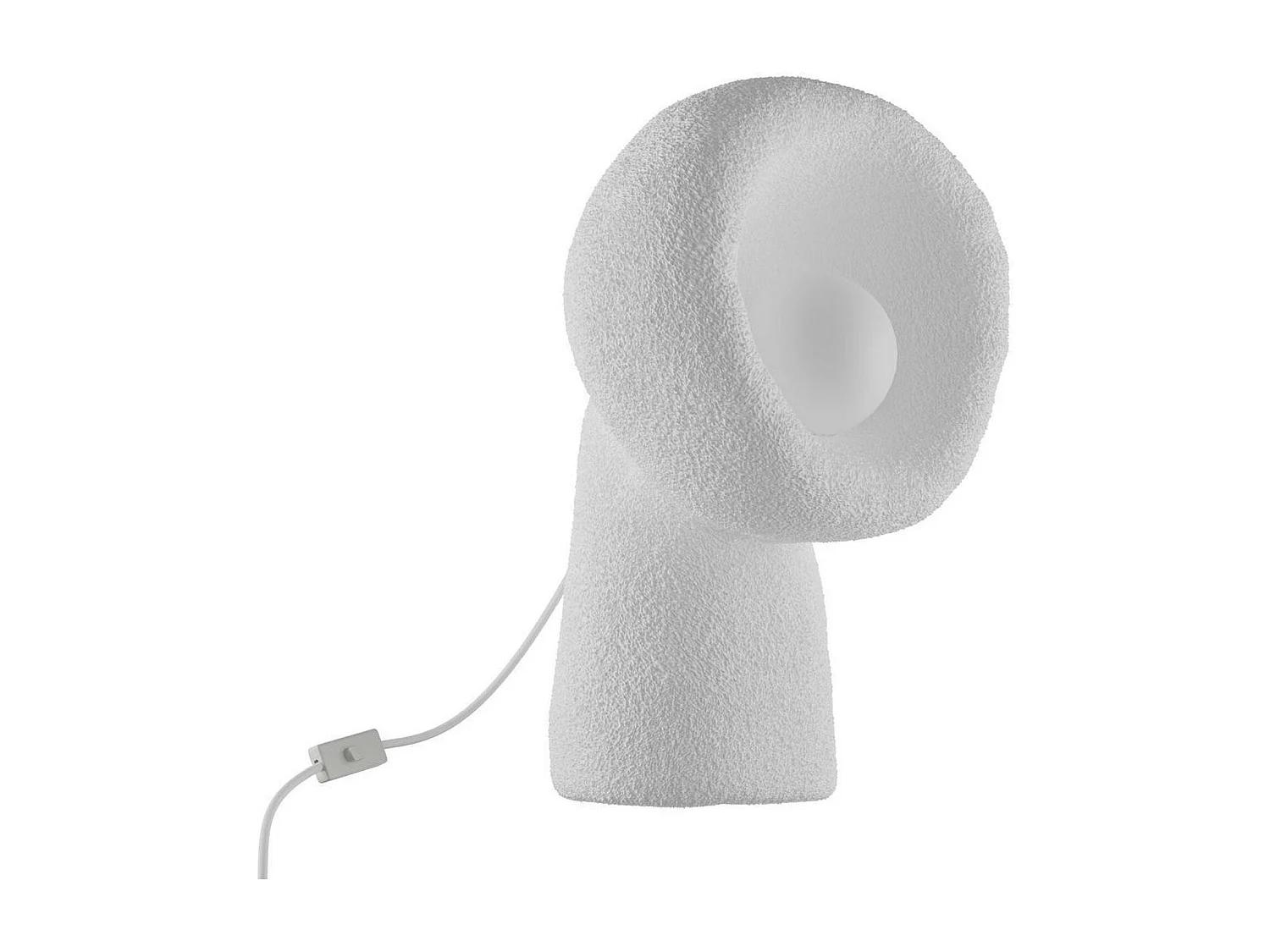 Lampe à poser design blanche, style wabi-sabi NOXIS