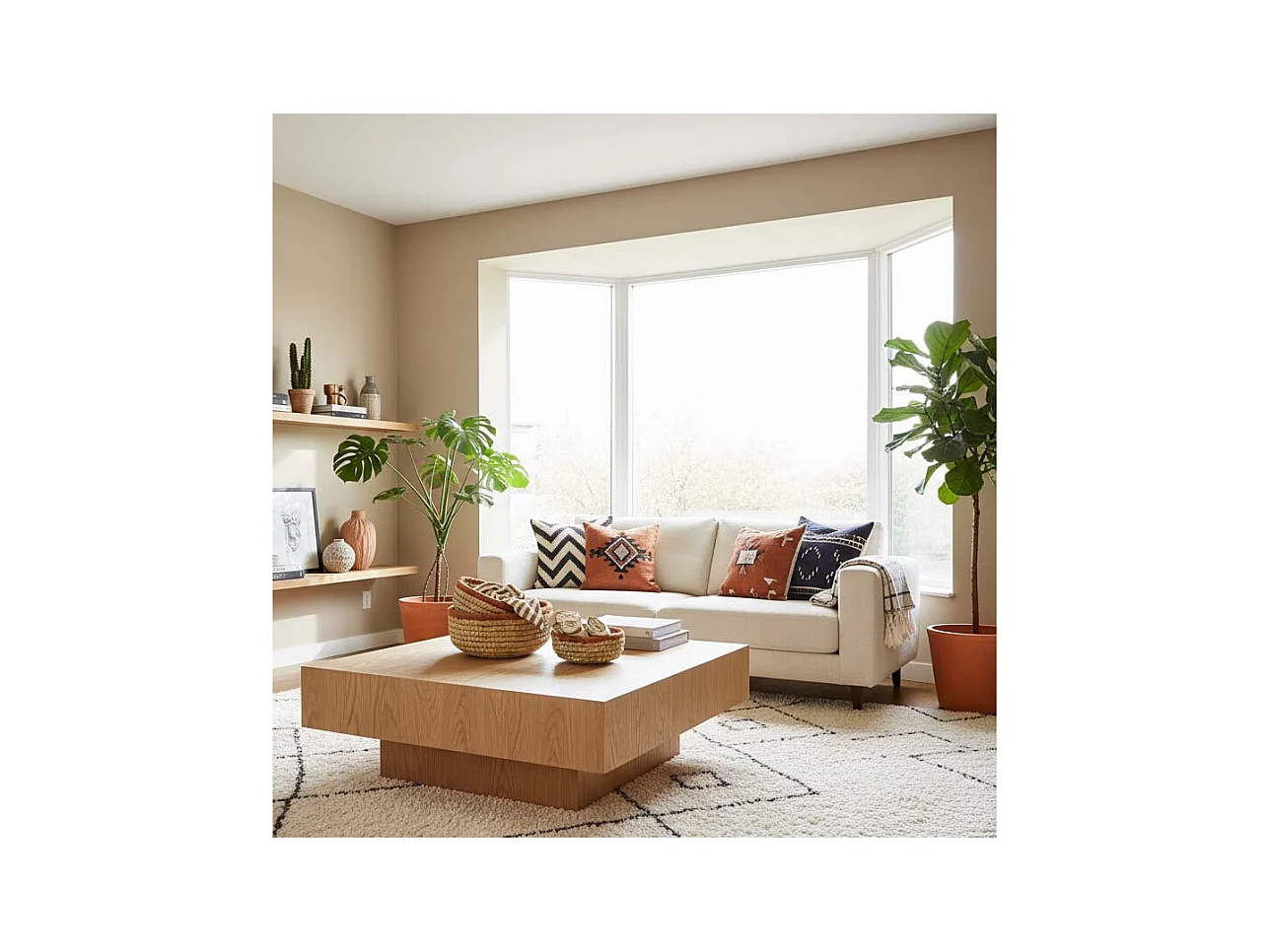 Série de 3 Corbeilles Rondes en Jute et Jonc Naturel | Aubry Gaspard