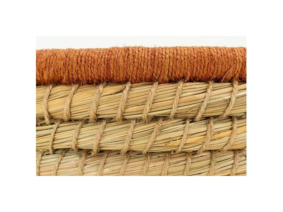 Série de 3 Corbeilles Rondes en Jute et Jonc Naturel | Aubry Gaspard