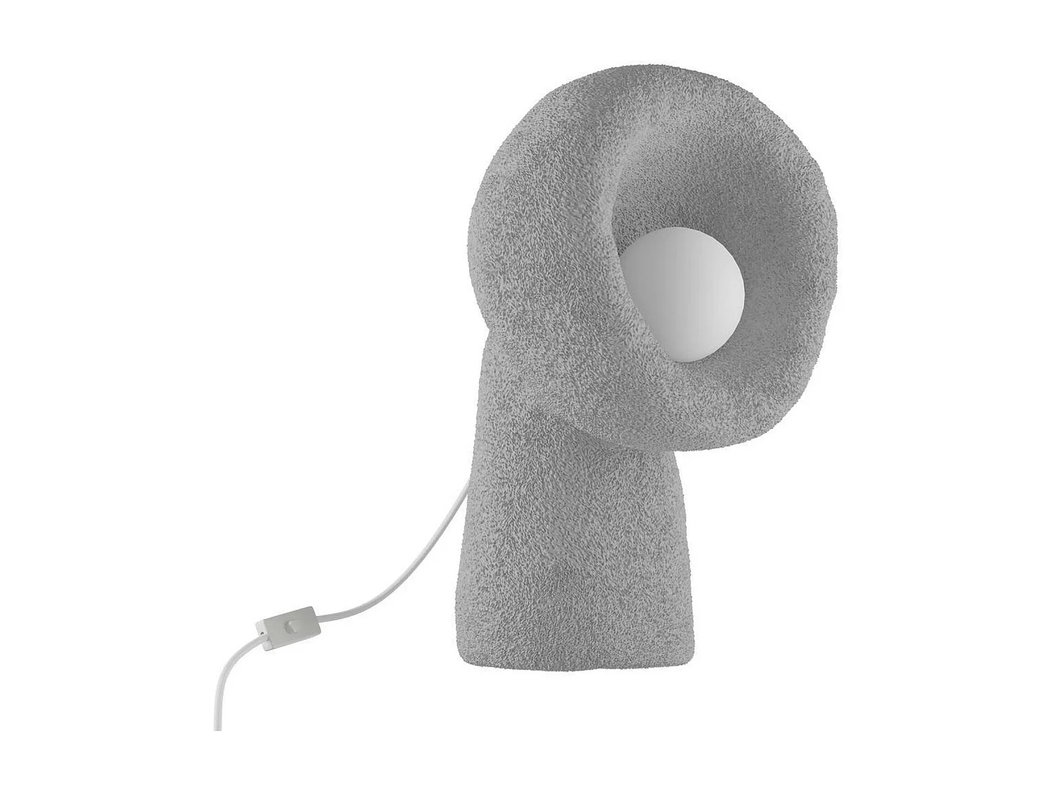 Lampe à poser design grise, style wabi-sabi NOXIS