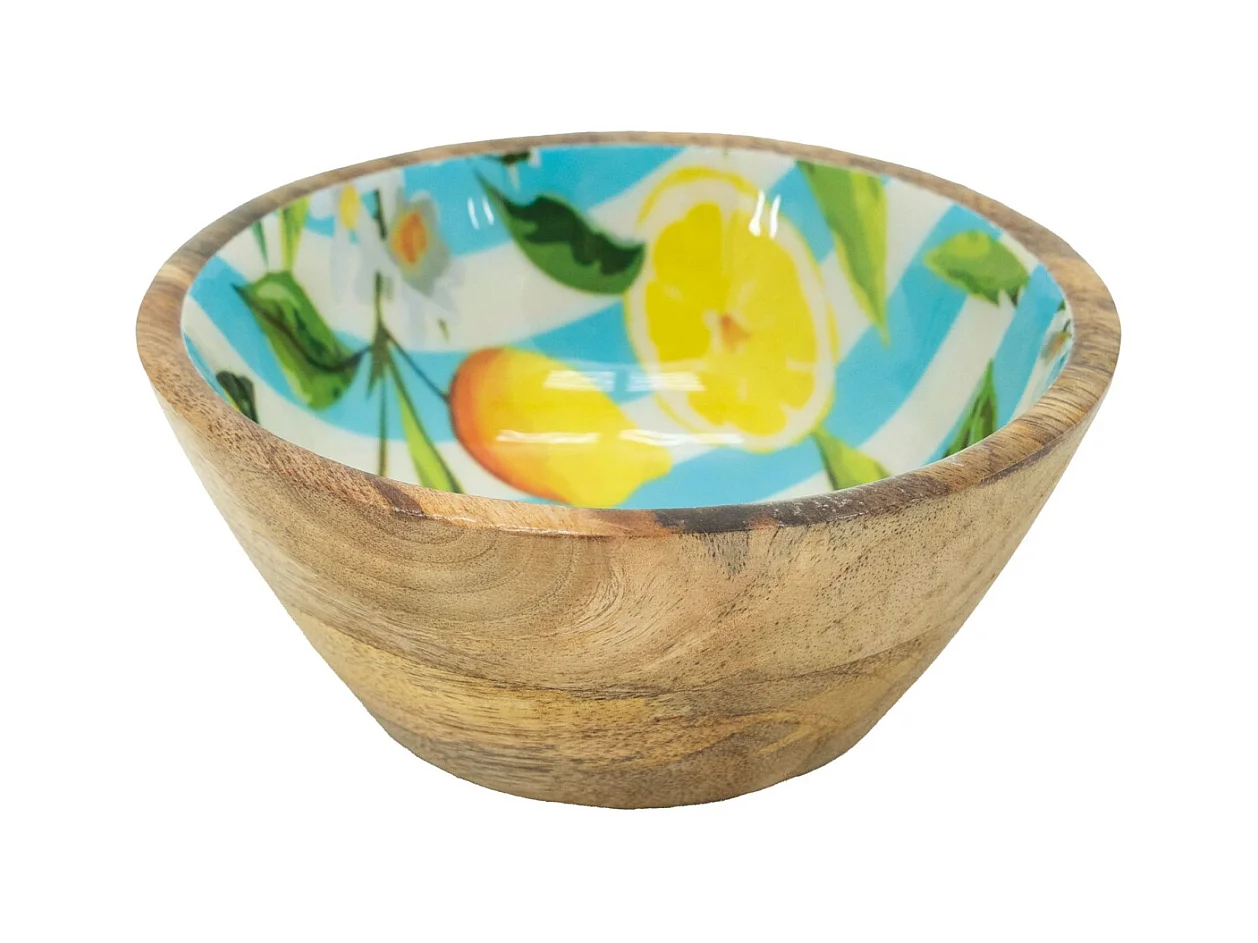 Petit Bol à Sauce en Manguier et Résine Citron | Aubry Gaspard