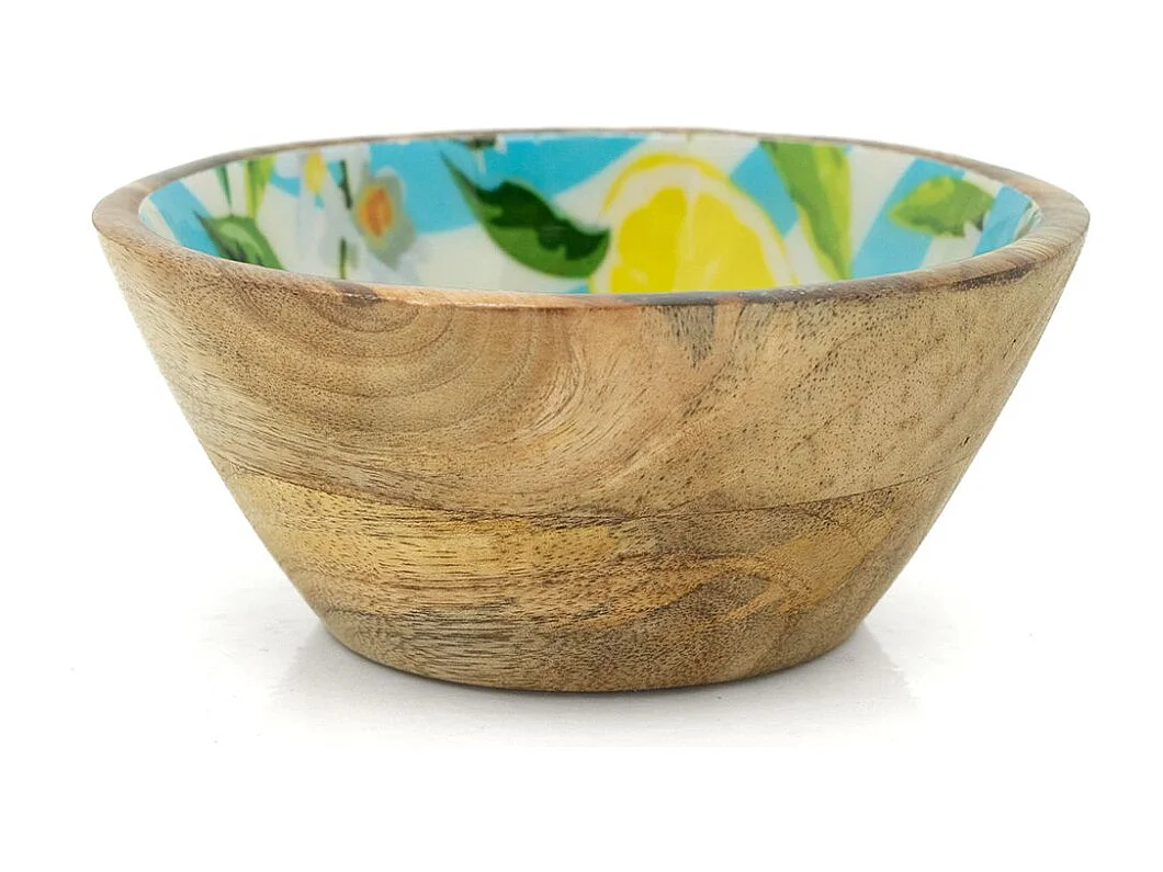 Petit Bol à Sauce en Manguier et Résine Citron | Aubry Gaspard