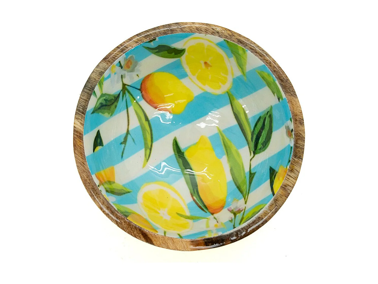 Petit Bol à Sauce en Manguier et Résine Citron | Aubry Gaspard