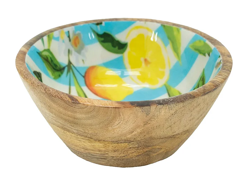 Petit Bol à Sauce en Manguier et Résine Citron | Aubry Gaspard