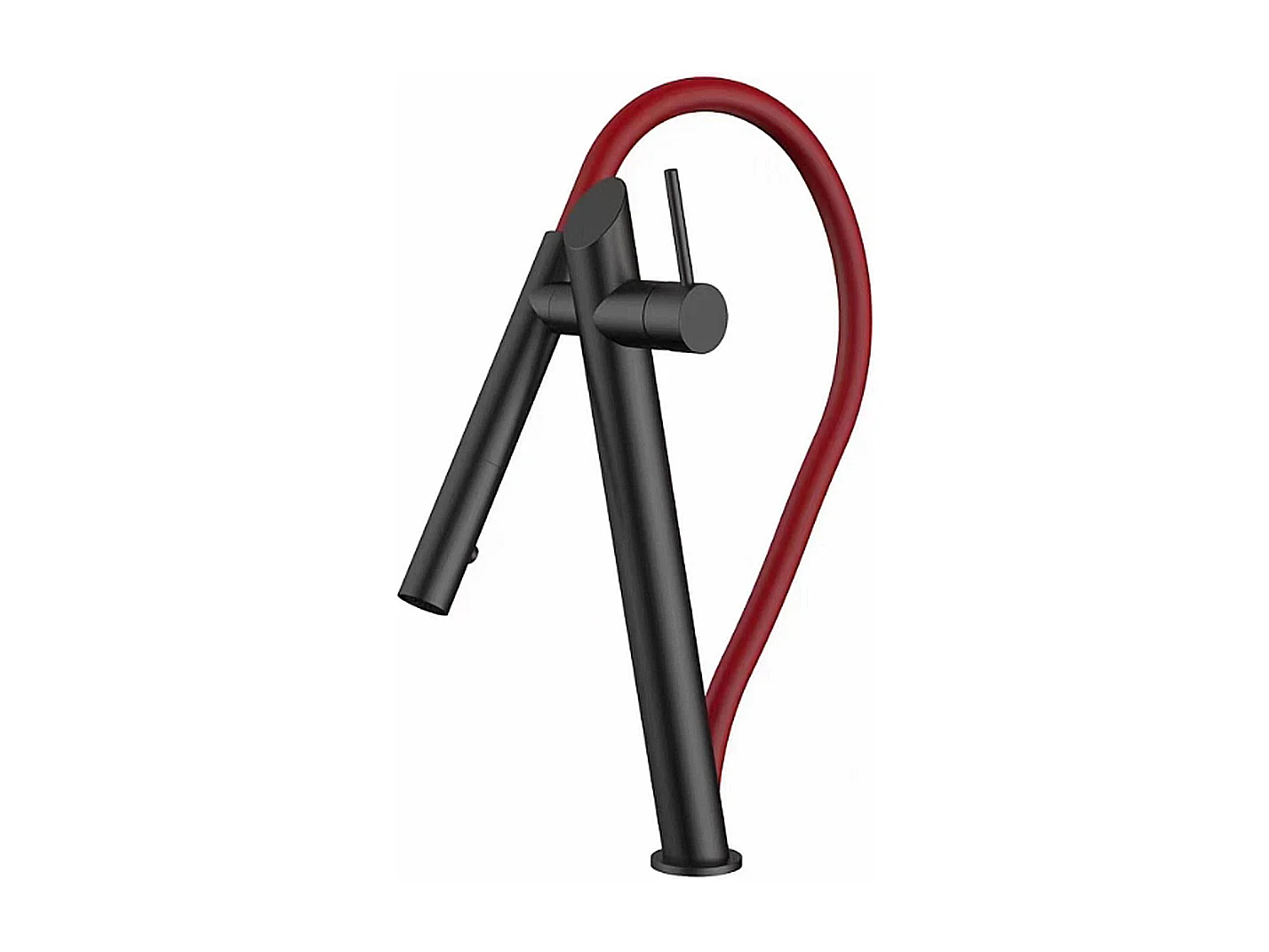 Robinet de cuisine de luxe en laiton Robinet d'évier de haut gamme Collection Style Moderne Avenir Rouge