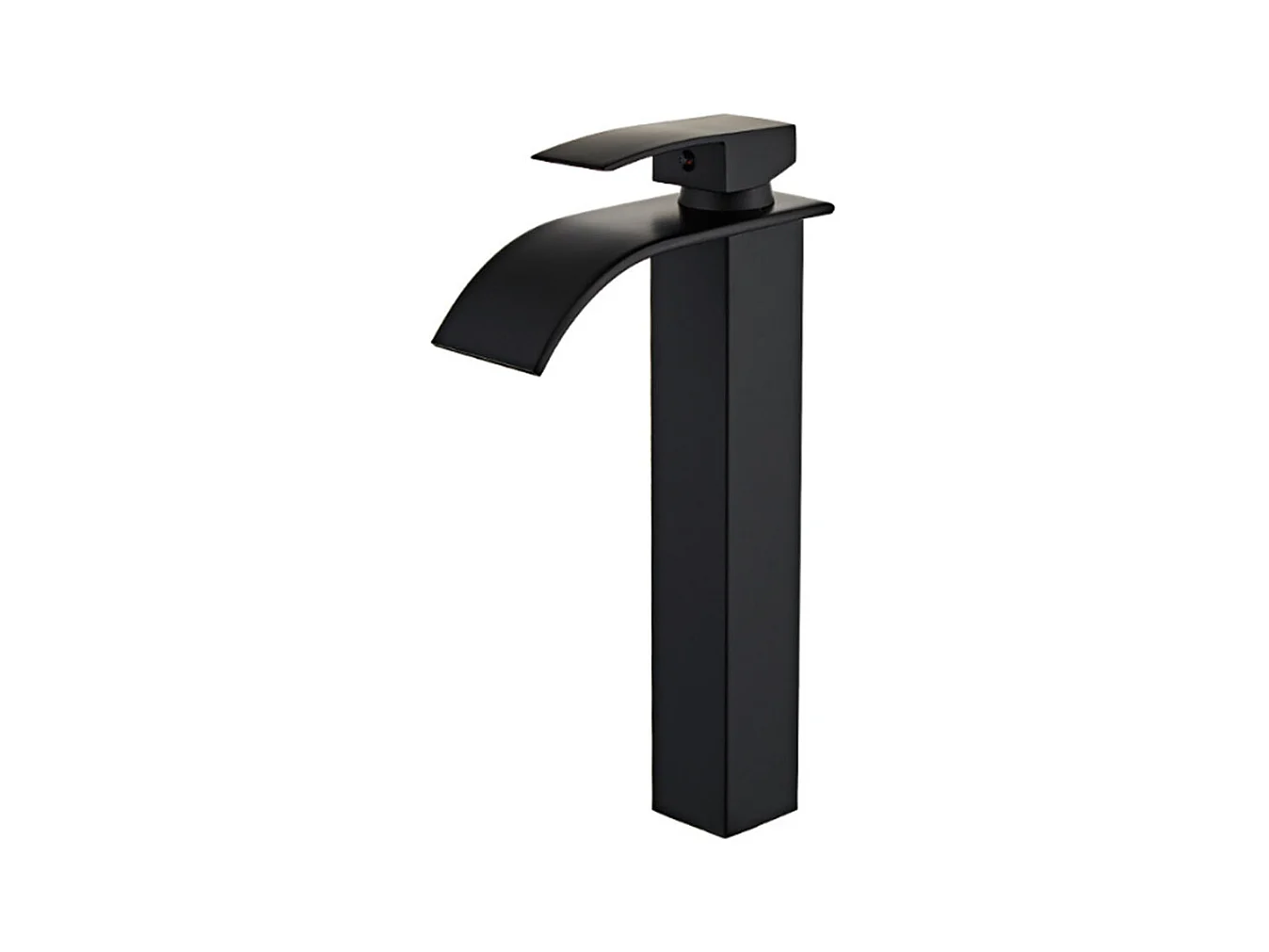 Robinet salle de bain Robinet de lavabo haut noir cascade vasque