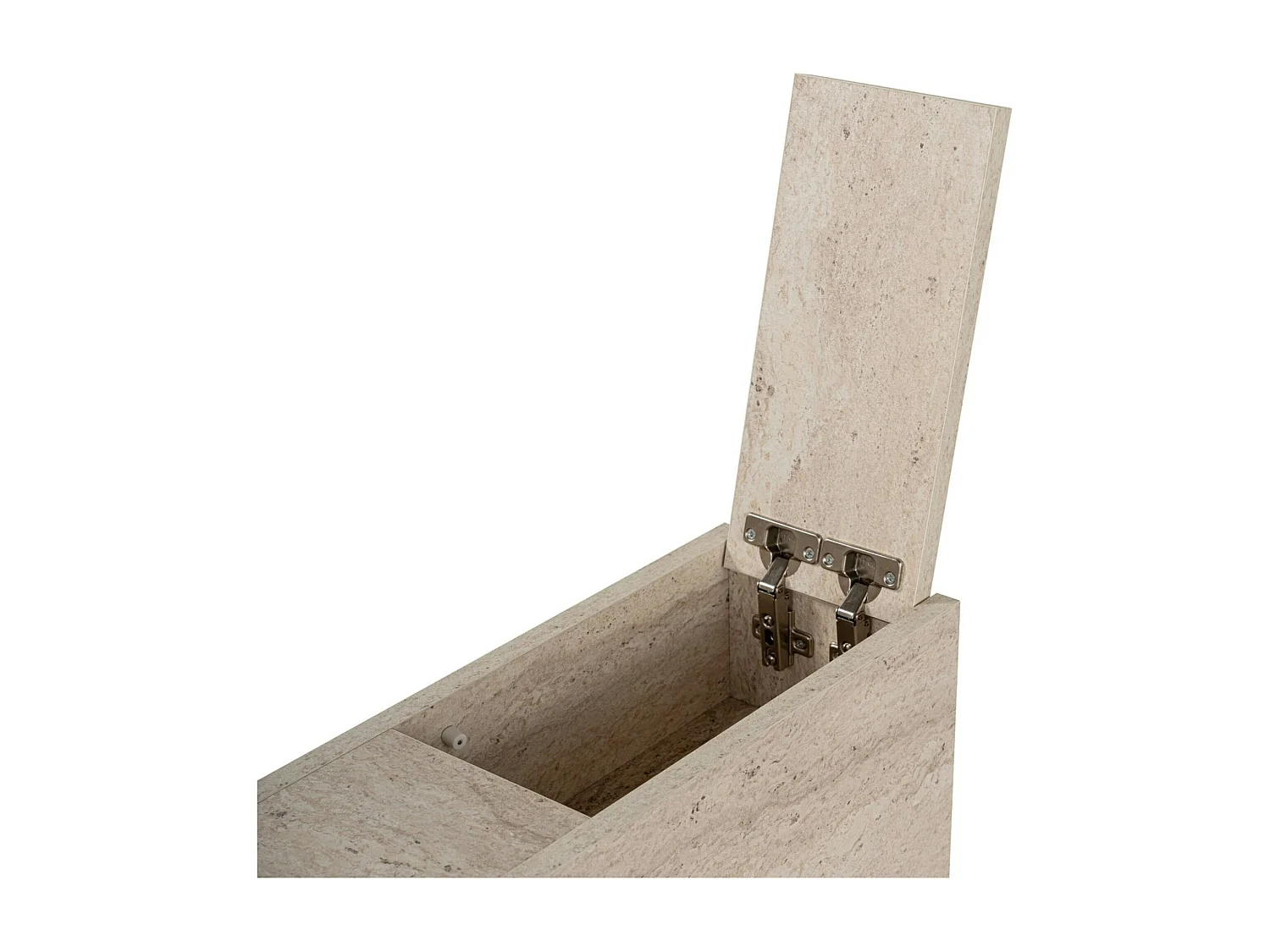 Meuble WC effet travertin, 2 tiroirs 1 porte MARFA
