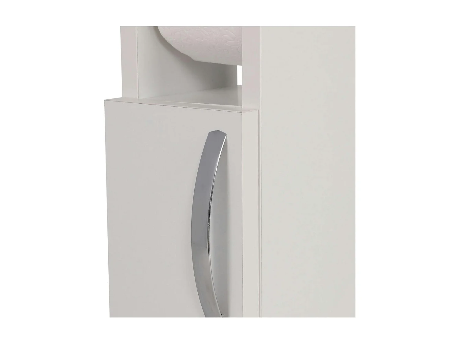 Colonne WC blanche 1 porte et dérouleur papier MARFA