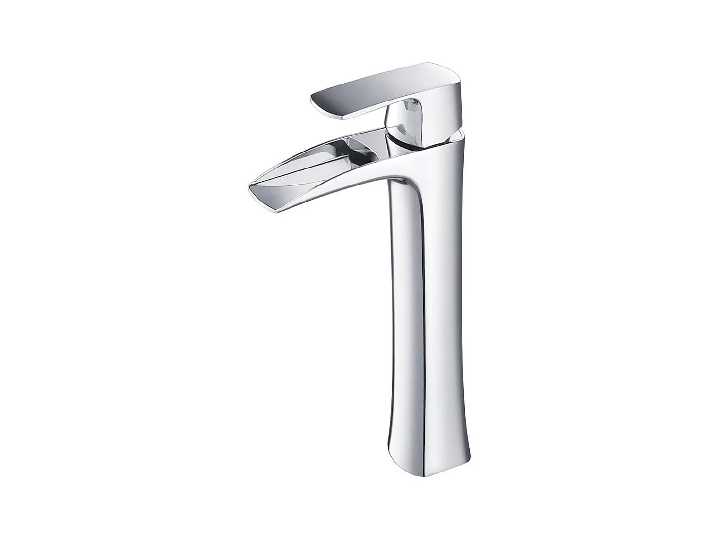 Robinet de salle de bain en laiton Mitigeur chromé de haute qualité, robinet de lavabo cascade