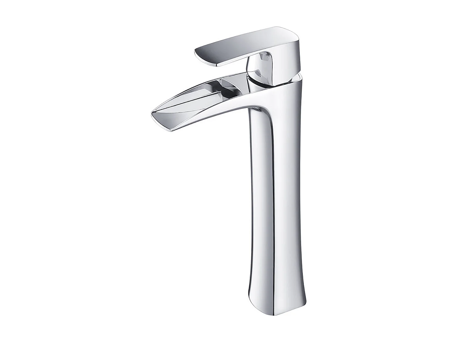 Robinet de salle de bain en laiton Mitigeur chromé de haute qualité, robinet de lavabo cascade