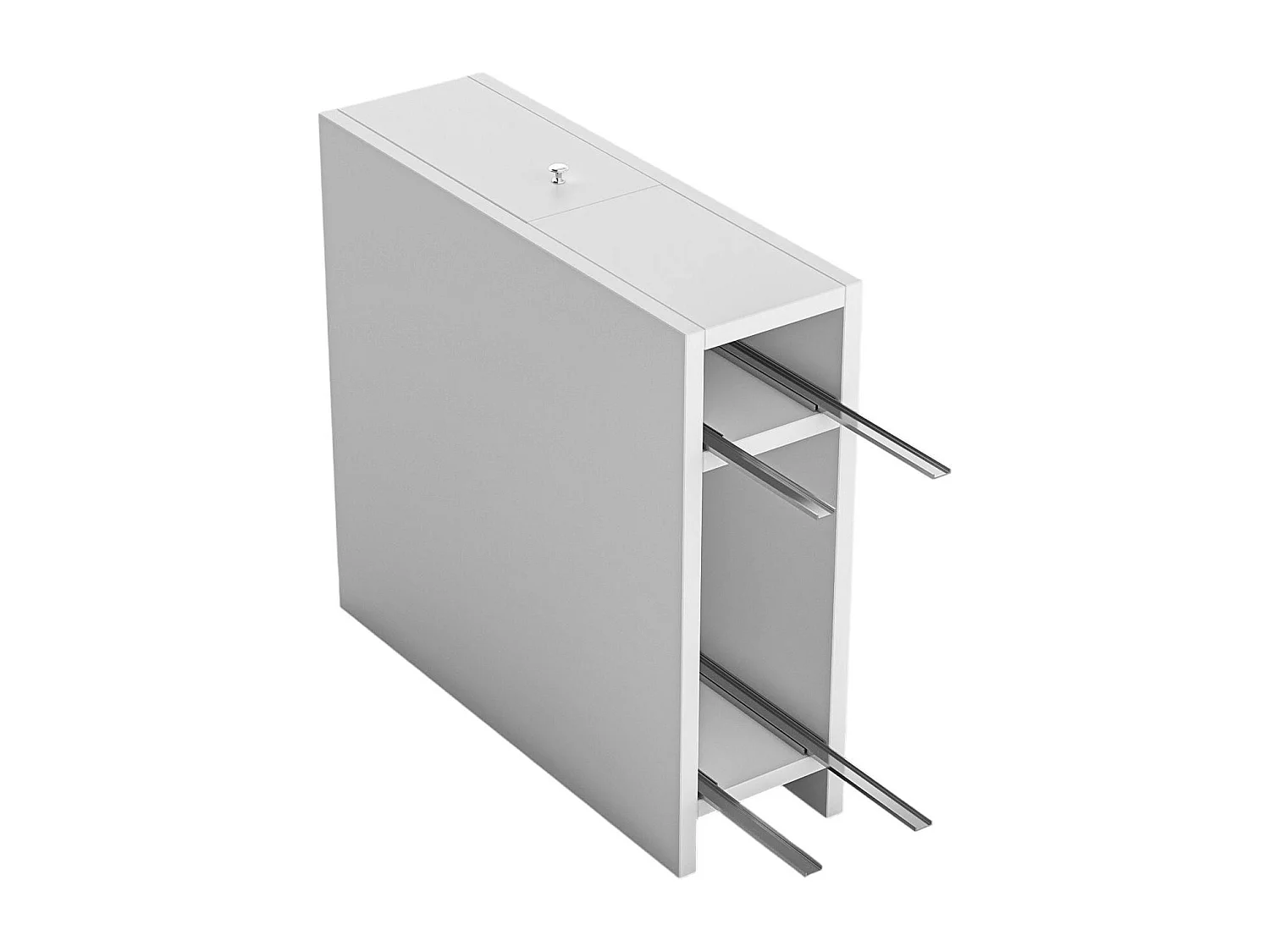 Meuble WC blanc, 2 tiroirs rangement 1 porte MARFA