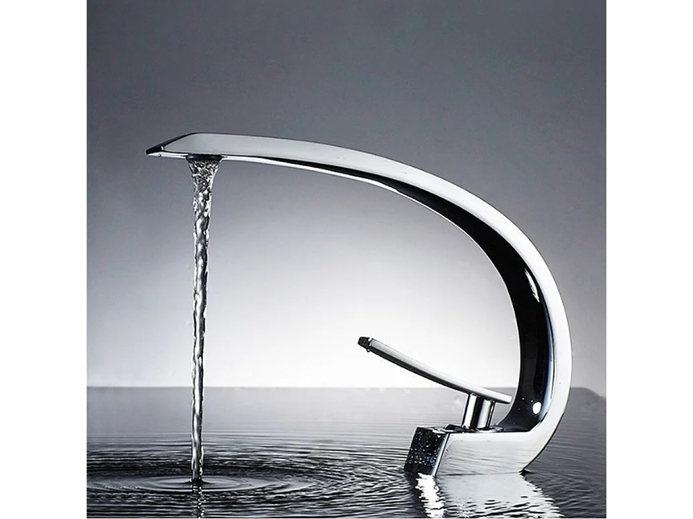 Robinet de salle de bain design moderne laiton céramique chrome, IDK6101-1, avec flexibles