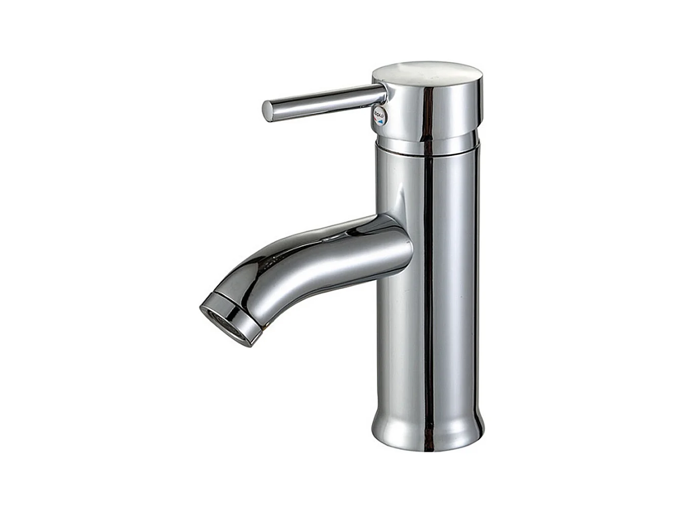 Robinet de salle de bain cascade chromé vintage avec mitigeur et flexible