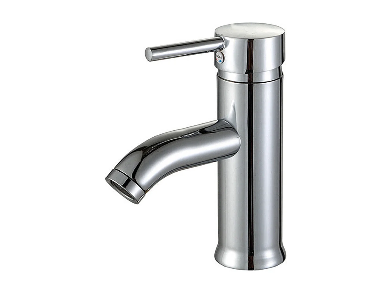 Robinet de salle de bain cascade chromé vintage avec mitigeur et flexible
