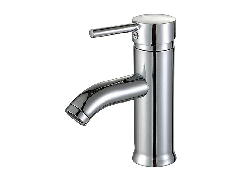 Robinet de salle de bain cascade chromé vintage avec mitigeur et flexible